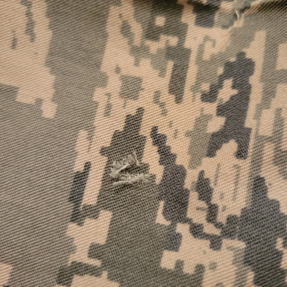 4 US Air Force 10R Utility Coat Grey‎ Digital Tiger Stripe Camo Jacket Military